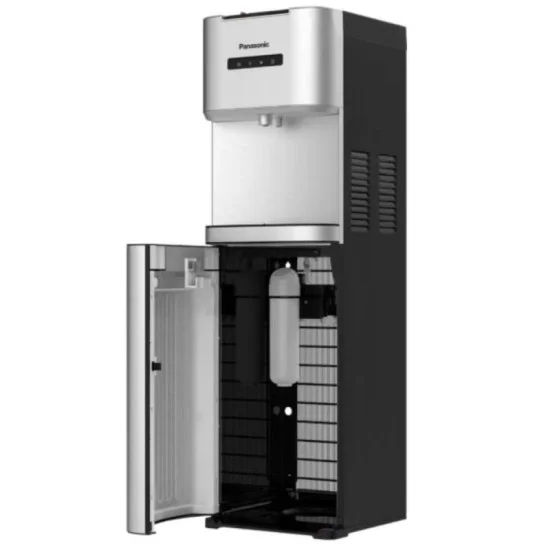 Panasonic Bottom Loading Water Dispenser with Hydrogen Filter Stainless Steel Finish